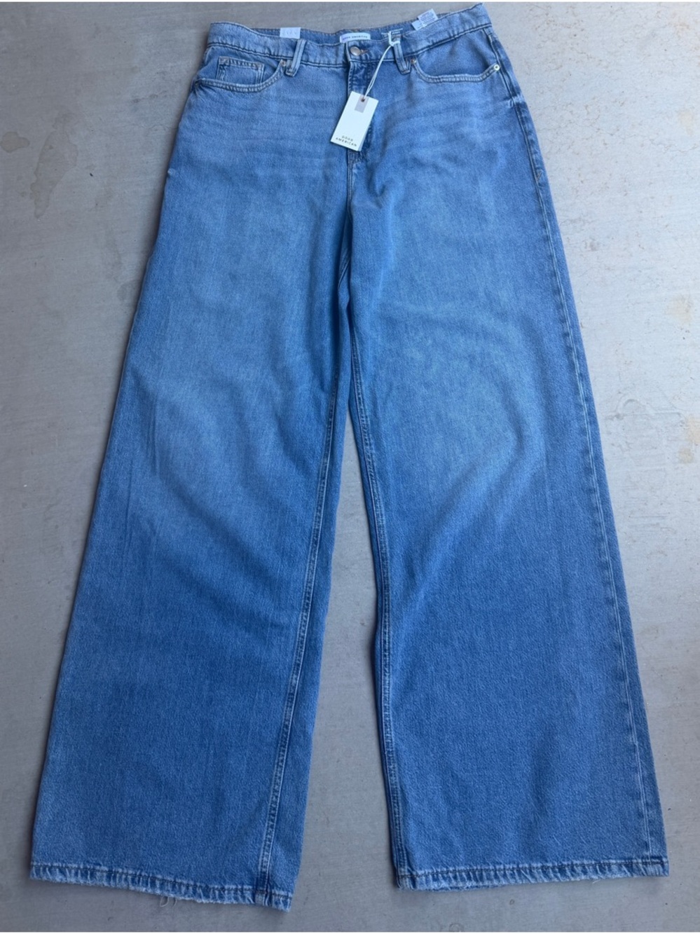 Good American Good Standard Ease Wide Leg Jeans 8/29  Denim New With Tags